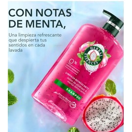 Herbal Essences Shampoo Limpieza Refrescante Pitahaya y Menta, 865 ml