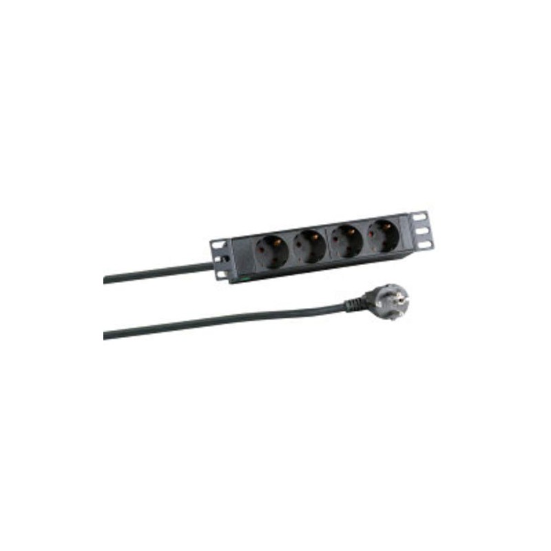 EFB-Elektronik 10 Inch 1HE Power Strip 4xCEE 7/3 Without Switch