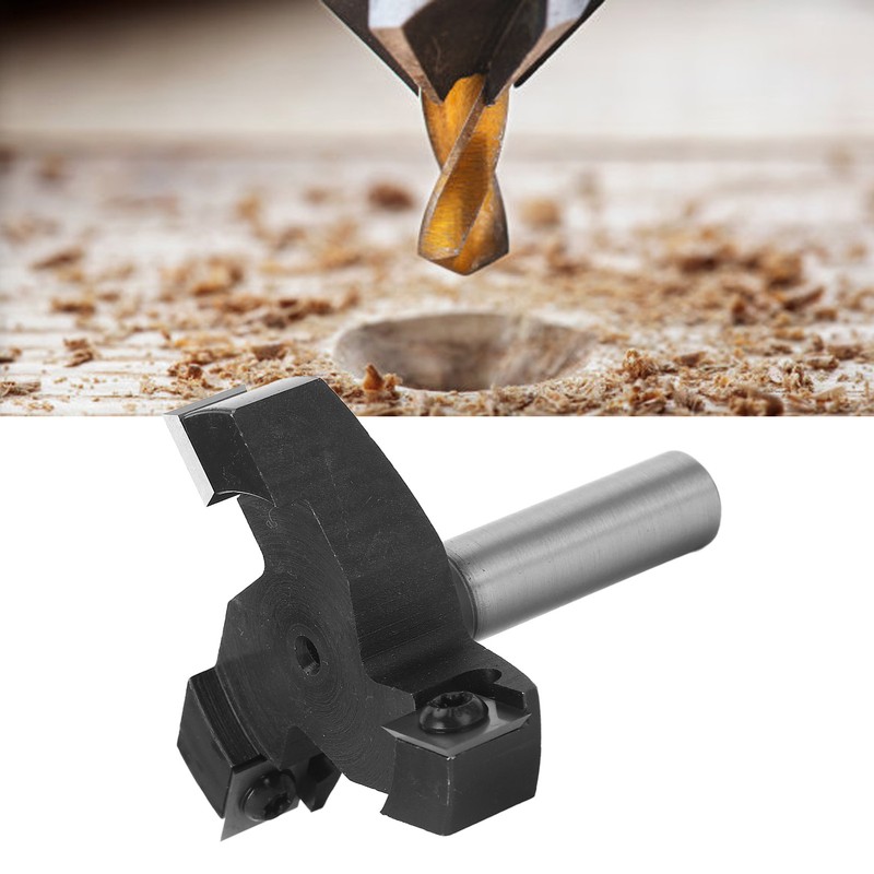 1/2in Shank Insert Style Spoilboard Bit 3 Blade T Shaped