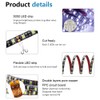 ALITOVE 16.4ft White LED Strip Flexible Ribbon Light Black PCB