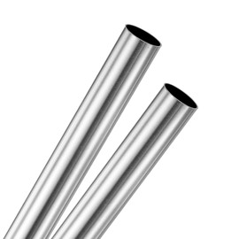 M METERXITY 2-Pack 300mm 304 Stainless Steel Tube, 7mm OD 0.5mm Wall Thickness Seamless Stainless Steel Tubing for Construction/Machining/DIY Crafting, Metal Straight Pipe [0.28x0.5x11.8IN]