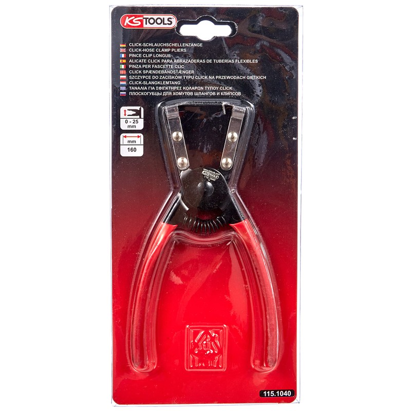 KS Tools 115.1040 Hose clamp pliers (click type), 160mm