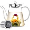 Zpose Glass Teapot, 1200ml (40oz) Tea Pot with Infuser for