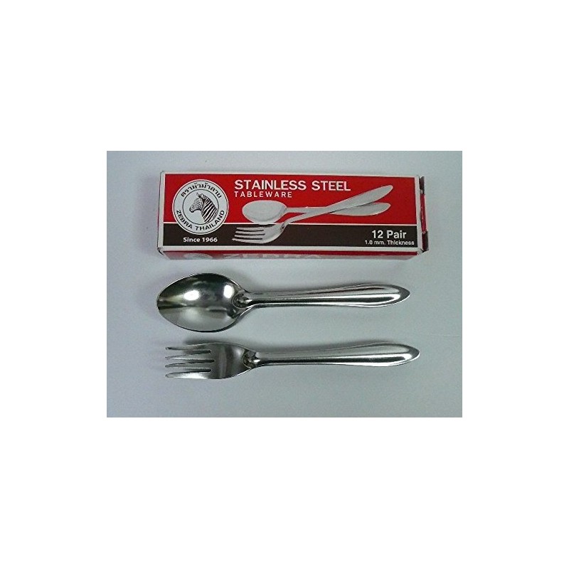 Zebra ZEBRA Spoon & Fork Set of 12 Made in