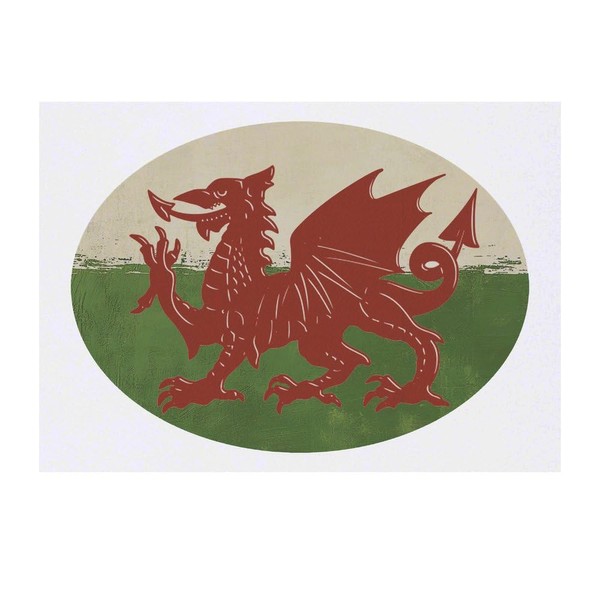 'Welsh Dragon' Temporary Tattoo - Water Resistant, Skin-Safe, Non-Toxic Transfer