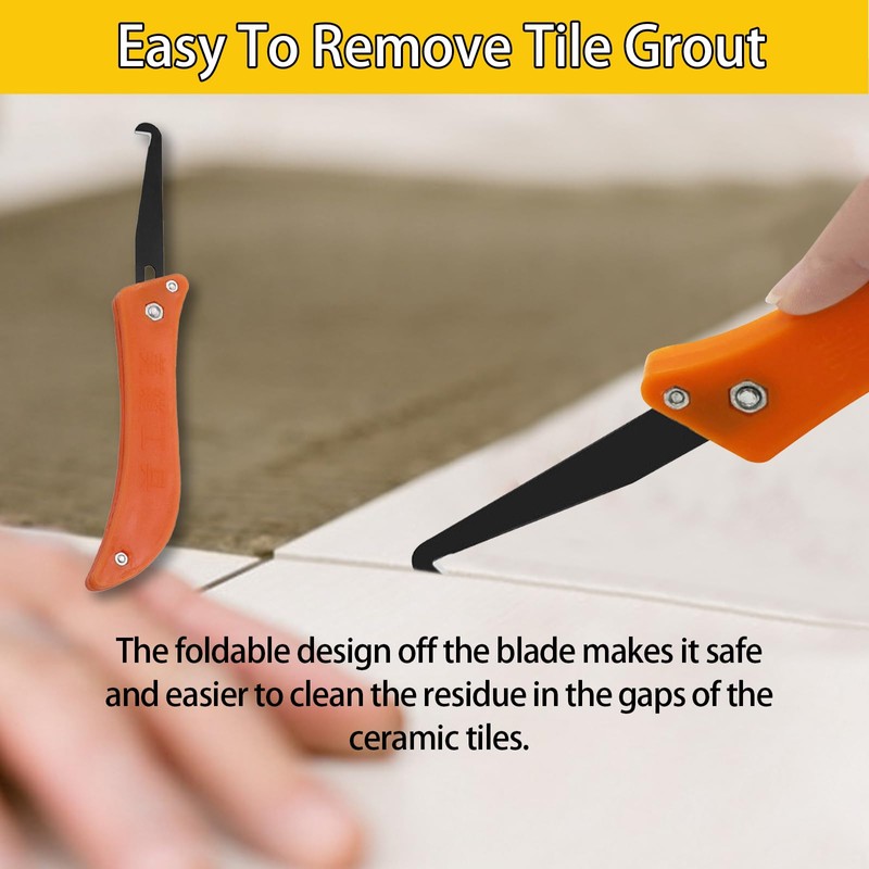8 Pcs Pro Grout Scraping Rake Tool, Grout Removal Tool