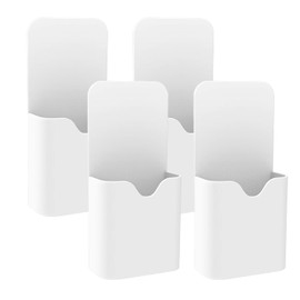 Yewseas 4pcs Magnetic Pen Holder, Magnetic Pencil Holder, Pencil Holder, Magnetic Marker Holder, Storage Box for Fridge Office Storage Compartment