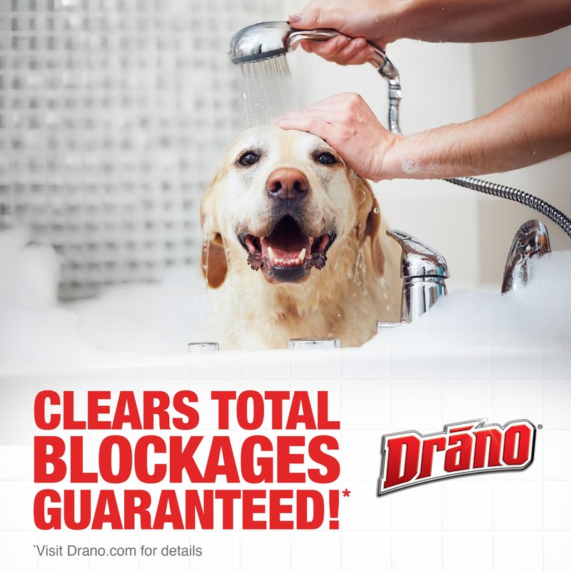 Drano Max Gel Drain Clog Remover and Cleaner for Shower