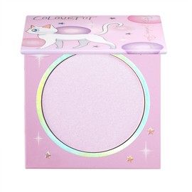 ColourPop x Sailor Guardians Pressed Powder Highlighter - Highlighter Makeup with a Silky, Buildable & Blendable Glow - Long-Lasting, Superfine Formula for a Luminous Finish - Moonlight (0.23 oz)
