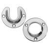 Wideskall Heavy Duty Stainless Steel Closet Pole Sockets Rod End