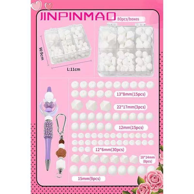 【B170】 Beads for DIY Projects: 15mm Round, Mixed Color, 30Qty