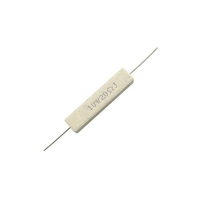 Tegg Wirewound Cement Resistor 10PCS 10W 20 Ohm Ceramic Cement