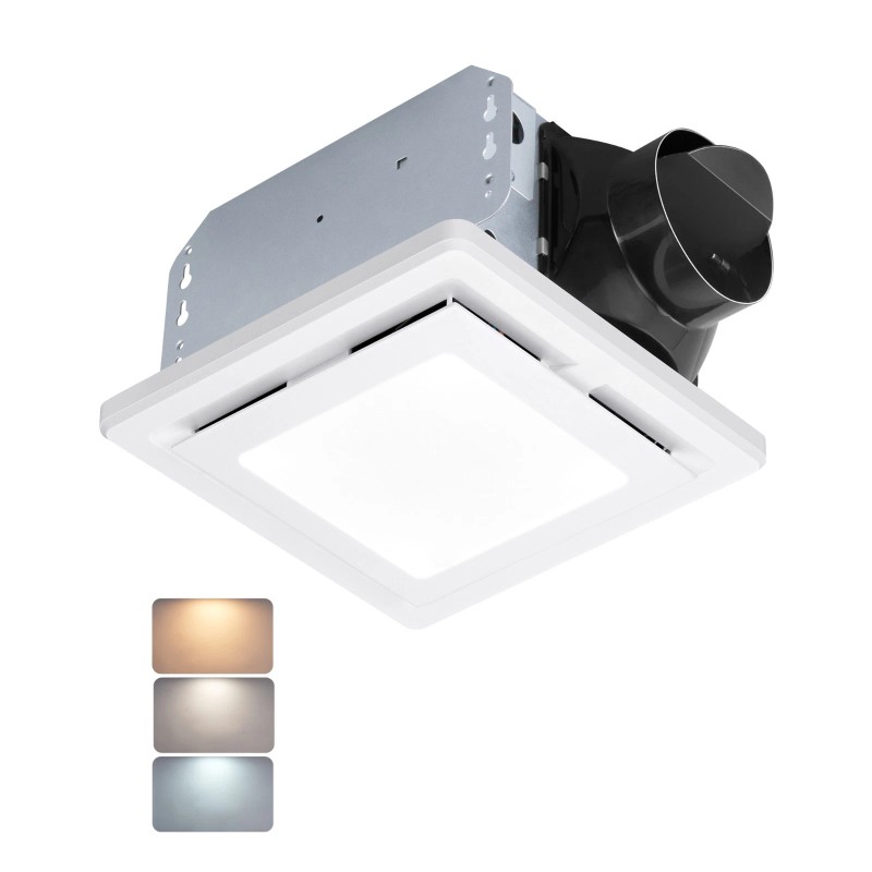 DEWENWILS 2-in-1 Bathroom Exhaust Fan with Light, 32W 110CFM Bathroom