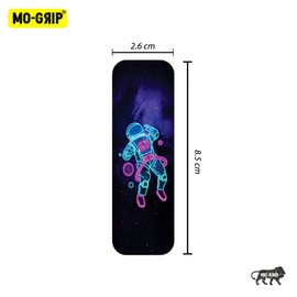 MO-GRIP Finger Grip Selfie Holder & Mobile Stand for iPhones & Android Smartphones - Neon Astronaut