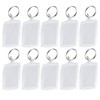 SYBL 10Pcs Acrylic Photo Frame Keychains - Rectangle Blank Photo