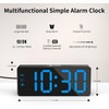 KWANWA Digital Alarm Clock with Large LED Display - Adjustable