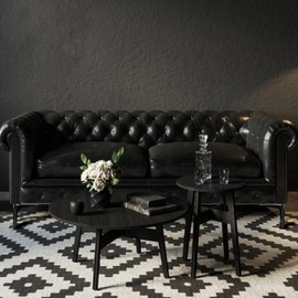 Anterrific 6 Inch Shiny Black Furniture Legs, Metal Legs for Furniture Set of 4,DIY Replacement for Sofa Legs, Cabinet Legs, Couch Legs, Ottoman Legs, Table Legs and Dresser Legs (Black, 6 inch)