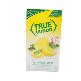 True Lemon Sugar Free, Crystallize, Water Tea Enhancer Powdered Drink Mix, 50 Ct