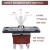DMWD Waterproof Momentary Toggle Switch (ON)-Off-(ON) Up Down Polarity Reverse