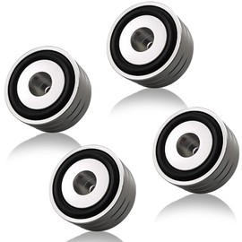 4 Sets High-End HiFi Aluminum Speaker Feet, Shock Base Pad Spikes,40x20mm,Shockproof Stand Pad for HiFi Devices Amplifier Turntable DAC Recorder CD (Silver)