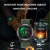 Men's Military Command Sports Watch Breathable Calendar Alarm Stopwatch Pedometer