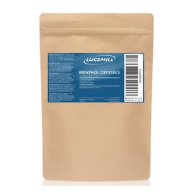 Lucemill Menthol Crystals - 100% Natural, Soothing & Refreshing - Cold Flu Symptoms (125g)