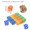 Kisajar 6-Sided Dice Set (14mm 0.55in),20pcs Transparent Acrylic D&D Dice