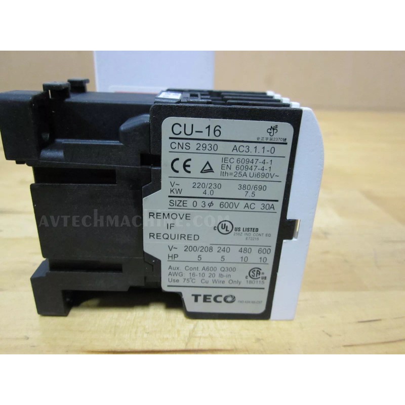 Teco Magnetic Contactor CU-16-3A1a-110