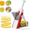 AEX Foldable Mandoline Slicer Adjustable Vegetable Chopper with Safety Lock,