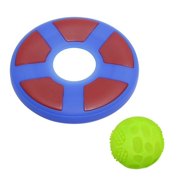 hssopa 2PCS, Glow in The Dark Toys,DogFlying Disc, Dog Ball,Interactive