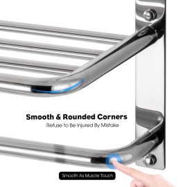 Dewvie Bathroom Towel Rack with Tower Bars - SUS 304 Stainless Steel Lavatory Bath Towe