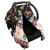 Dear Baby Gear Deluxe Reversible Car Seat Canopy, Custom Minky