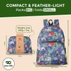 ECO CHIC Lightweight Foldable Water Resistant Backpack Rucksack Folds into