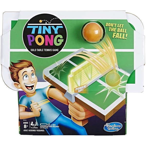 Tiny Pong Solo Table Tennis Kids Electronic Handheld Game Ages 8 and Up