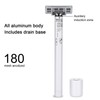 Men Electric Double Edge Razor Portable Adjustable Vibration Metal Shaver