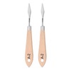 HARFINGTON 2Pcs Palette Knives Painting Tool 6.69" Stainless Steel Blade