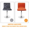 SONNACH Bar Stool Covers, Velvet Barstool Slipcovers with Back, Slipcovers