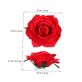 FRCOLOR 12pcs Realistic Flower Hair Clips Durable Floral Accessories for Weddings Beach Parties Everyday Wear Lightweight Comfortable Hair Flowers