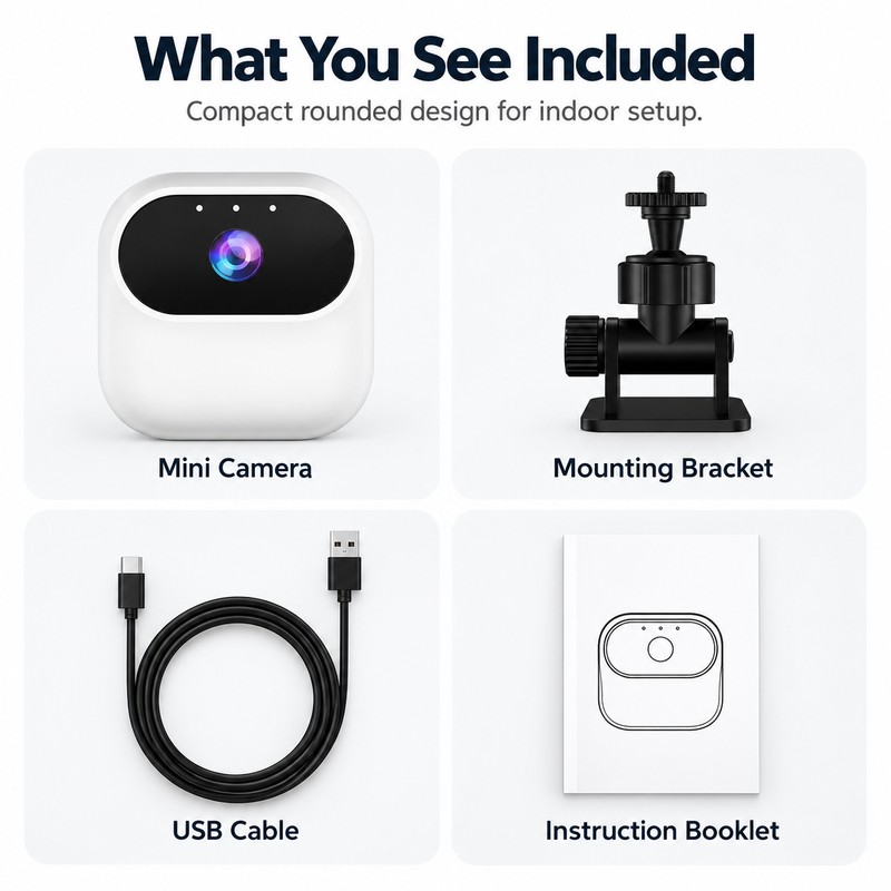 Mini WiFi Security Camera for Home Monitoring – 1080P HD