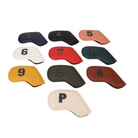 10Pcs Golf Iron Club Head Covers Headcovers Set Golf Iron Covers for Golfer Lovers