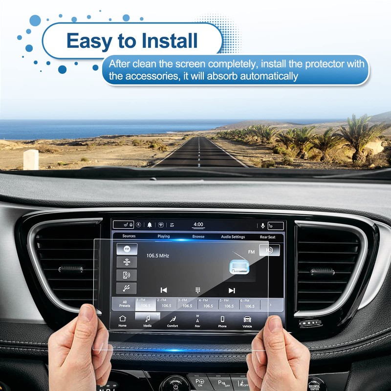 2021-2025 2026 Pacifica Screen Protector for Chrysler Pacifica (Select/Limited/Pinnacle/Touring/Touring L)