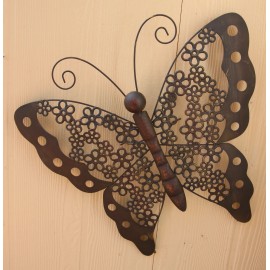 SHORELY YOURS DECOR Metal Butterfly Wall Decor - Extra Large Garden And Home Display,nature themed