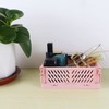 Tixill 2-Pack Mini Foldable Plastic Baskets for Organizing and Storage,