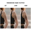 VERDBOOK Waterproof Temporary Tattoos: 2-Sheet Tattoo Kit with Realistic Body