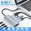USB C Hub 8-in-1, 10Gbps USB Hub with 4K HDMI,100W