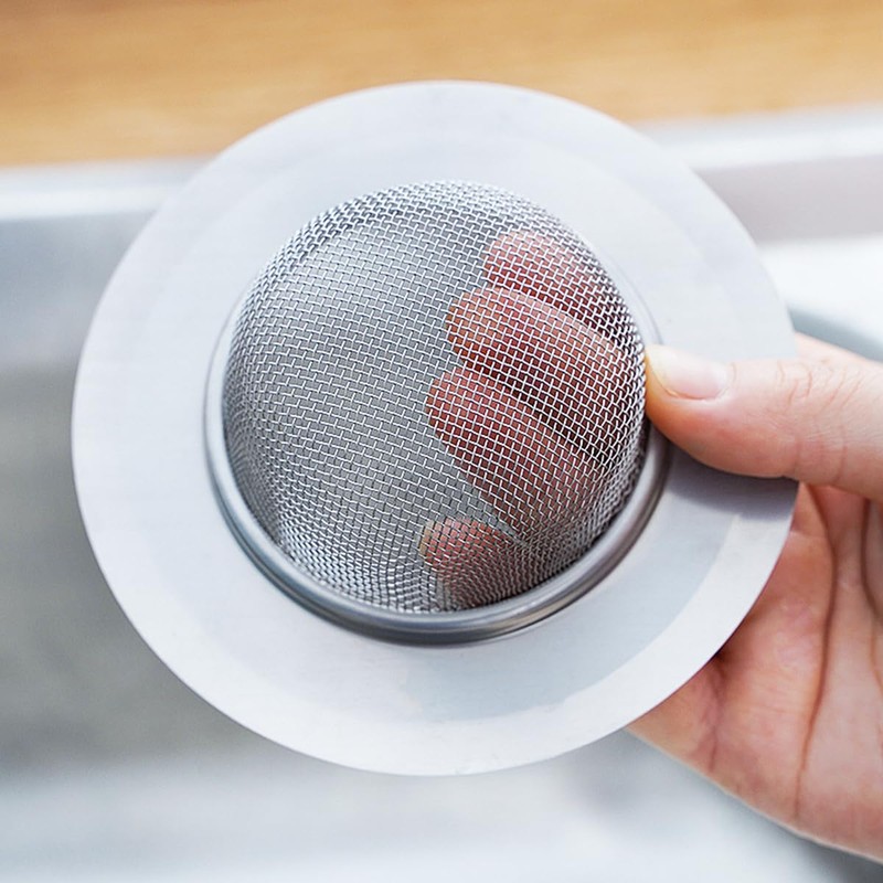 NUZAMAS 2PCS Sink Mesh Filter 4.5 inches Diameter Kitchen Sink