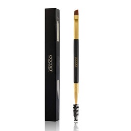 Docolor Eyebrow Brush, Professional Angled Eyebrow Brush, Eyebrow Brush and Eyelash Brush, Black
