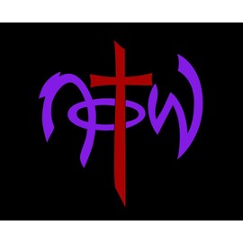 Not of This World Decal Viny Sticker, Christian Sticker, Religious Decal Car Truck Laptop Tumblar Yeti Cup Wall Window Decor (Lavender and Red, 3.5")