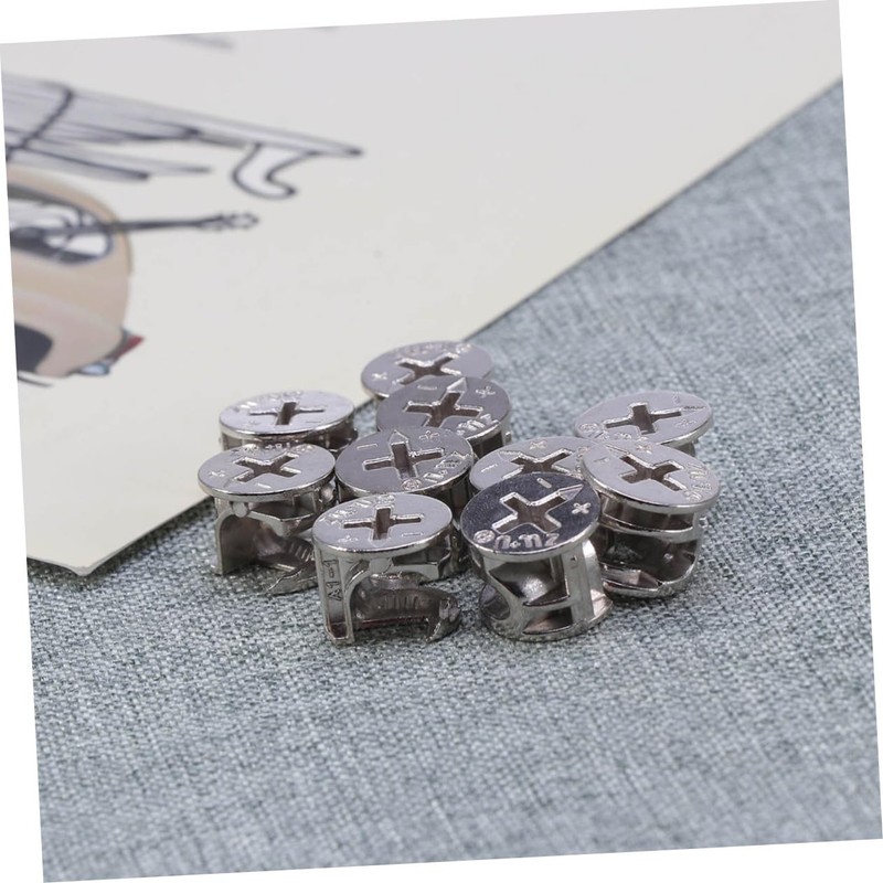iplusmile Cam Bolt Furniture Cam Fittings Pre-Inserted Nuts Tapered Thread