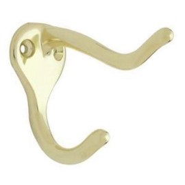 Liberty B59303G-PB Polished Brass Coat, Hat, Robe Hook